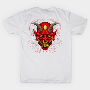 blood oni yokai mask T-Shirt